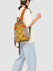 可折叠速干尼龙背包，多功能时尚日常包，多口袋轻便旅行包，大容量简约书包，方便实用，适合学生、护士、教师、商务人士、旅行、通勤、购物、办公、约会、徒步、培训、工作等各种场合。也是理想的生日或节日礼物。 - 彩色 - 查看 5