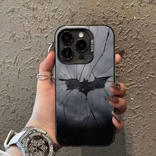 1 pieza Funda protectora de teléfono con marco grande con diseño de murciélago compatible con iPhone 7 8 7Plus 8Plus X XS XR XSMAX 11 11PRO 11PROMAX 12 12PRO 12PROMAX 13 13PRO 13PROMAX 14 14PRO 14PROMAX 15 15PRO 15PLUS 15PROMAX 16 16Pro 16Plus 16Promax IPhone17 IPhone17Air IPhone17PRO IPhone17PROmax y series - Multicolor - Ver 1