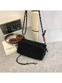 休闲抽绳水壶包，山地风户外徒步骑行斜挎单肩包，可调节抽绳肩带