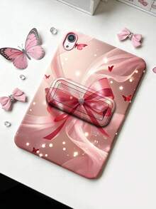 Custodia protettiva con farfalla in cristallo sfumato, compatibile con Apple iPad Mini 6/7, Tab A7/9, iPad 5/5 Pro, Redmi iPad SE11, custodia protettiva colorata e amichevole per la pelle con supporto - Multicolore - Visualizzare 1