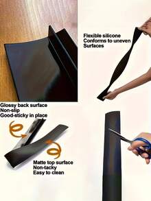 1pc Thickened Silicone, Kitchen Counter Gap Strip, Gap Cover, Kitchen Oil And Stain Preventive Sealing Strip, Silicone Sealing Strip