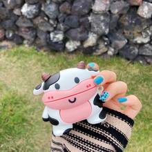 3D Q Version Cow Compatible With Pro Wireless Earphone 1/2/3 Generation Silicone Protective Cover - Valentine's Day - Compatible With New Pro 3 - 適用於Airpods Pro/Pro2 - 查看 6