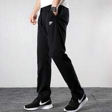 Nike Sportswear NSWCLUB PANTOHFT Casual Breathable Long Knit Sweatpants - Black - View 4