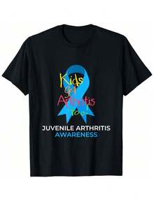 Kids Get Arthritis Too Juvenile Arthritis Awareness T-Shirt - Negro - Ver 1