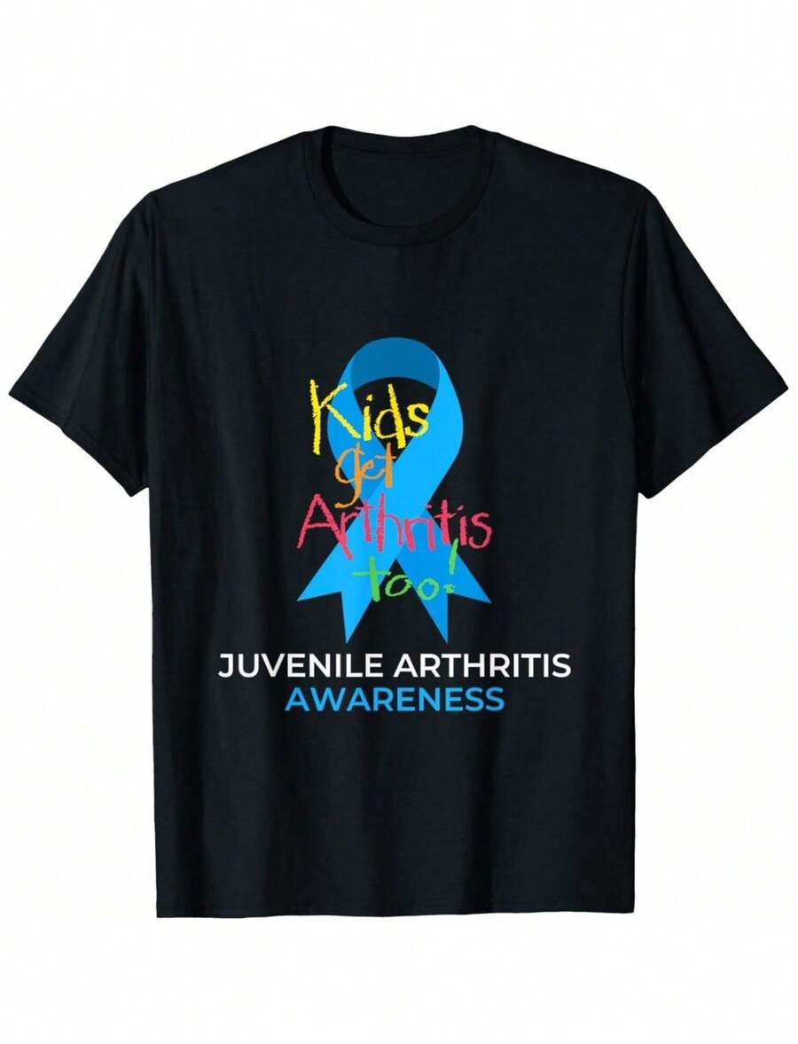 Kids Get Arthritis Too Juvenile Arthritis Awareness T-Shirt - Negro - Ver 1