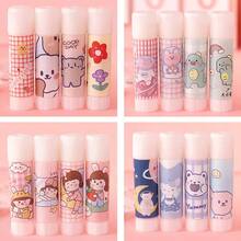 5pcs/2pcs/1pc Cartoon High Viscosity Sturdy Handmade DIY Solid Glue/PVA Solid Glue Small Office Supplies Solid Glue Stick/Student Stationery Ins Style Cute Pet, Back To School Essential, Planner Glue Stick (Random Style) - Multicolor - View 1