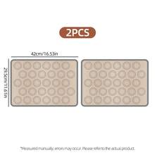 [Precise Size, Worry-Free Baking] 1/2/4pcs Heat-Resistant Silicone Baking Mats, Helping You Easily Make Macarons Of Consistent Size. Material For Direct Food Contact, Non-Stick And Easy To Clean, An Excellent Assistant For Making Professional Desserts, Cookies And Creative Main Dishes. - - - View 7