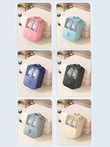 Large Capacity Travel Shoe Bag, Can Hold 3 Pairs Of Shoes, Made Of , Dust-Proof And Breathable Material, Ergonomic Handle Design, Available In Grey And Black, Ideal For Travel Storage - 彩色 - 查看 10