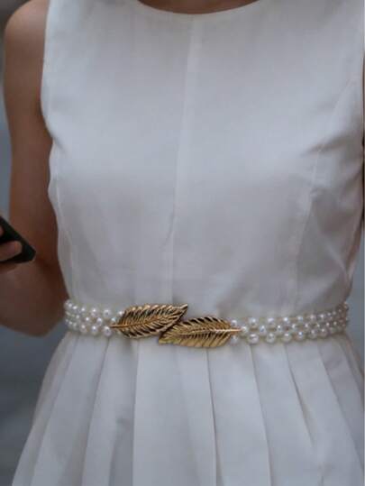 An Elegant Pearl Waist Chain For Summer, A Style Suitable For Daily Use, Weddings, Beach Vacations, Parties, And A Perfect Holiday Gift.
