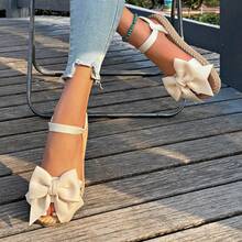 大码女式蝴蝶结设计，EVA超轻休闲凉鞋，可爱时尚，适合海滩、连衣裙等场合，百搭