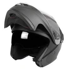 Crown Racing DOT认证模块化摩托车头盔,带双镜片,可翻转设计 - 彩色 - 查看 33