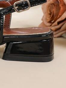 Giày lười mũi nhọn gót thấp mới dành cho nữ - màu đen - Xem 8