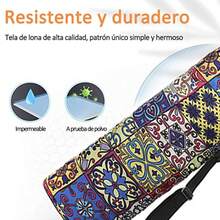 CYPNBolsa para esterilla de yoga Mochila de yoga con cordón fácil de llevar Bolsa de transporte para esterilla de yoga con bolsillo multifuncional y correa ajustable para el hombroFashion - 221364329 - Ver 4