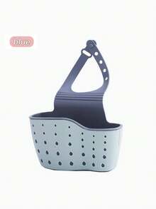1 pezzo Cestino da lavandino in silicone con cinghia regolabile, adatto come portaspugna, cestino per rubinetto, borsa da cucina per contenere spugne, stracci, piante da bagno, saponi, ecc.