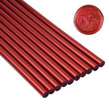 10/20/30PCS Wine Red Hot Glue Sticks - 7mm X 100mm Mini Glue Gun Refills For DIY Crafts, Wedding Invitations, Sealing Wax Style & Festival Decor - Burgundy - View 1