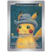 DIY Pokemon Van Gogh Museum Pikachu Charizard Handmade Collectible Card, Anime/Game Japanese Style Gift - Multicolor - View 4