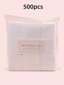 500pcs/Pack Klimonla Disposable Non-Woven Nail Cleaning Wipes, Nail Polish Remover Wet Wipes, Thickened Non-Shedding Cleaning Cloth, Suitable For Manicure, Dry & Wet Use - Multicolor - View 10