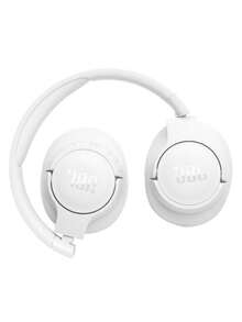 JBL TUNE 720BT 无线头戴式耳机，纯正低音音质。超长续航，音乐游戏两相宜，包耳式设计，全天佩戴舒适。 - 白色 - 查看 5