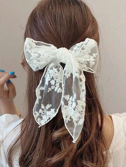 مشبك شعر بشريط دانتيل بيج، مناسب للارتداء اليومي، إكسسوارات رأس، إكسسوارات شعر للنساء، دبوس شعر