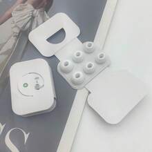 3 Pairs Replacement Ear Tips And 1 Cleaning Brush, Compatible With Noise Cancelling Pro And Pro 2 (L/M/S) - White - View 9