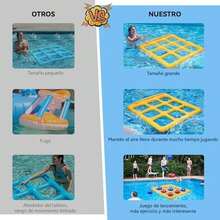 Juego de Juguetes para Piscina Tres en Raya Juguete Inflable para Piscina con 10 Pelotas Impermeable y Duradero Juguetes Acuáticos para Nadar Al Aire Libre Imprescindible para Reuniones Familiares - / - Ver 3