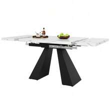 Dining Tables - White + MDF+Metal-1 - View 10