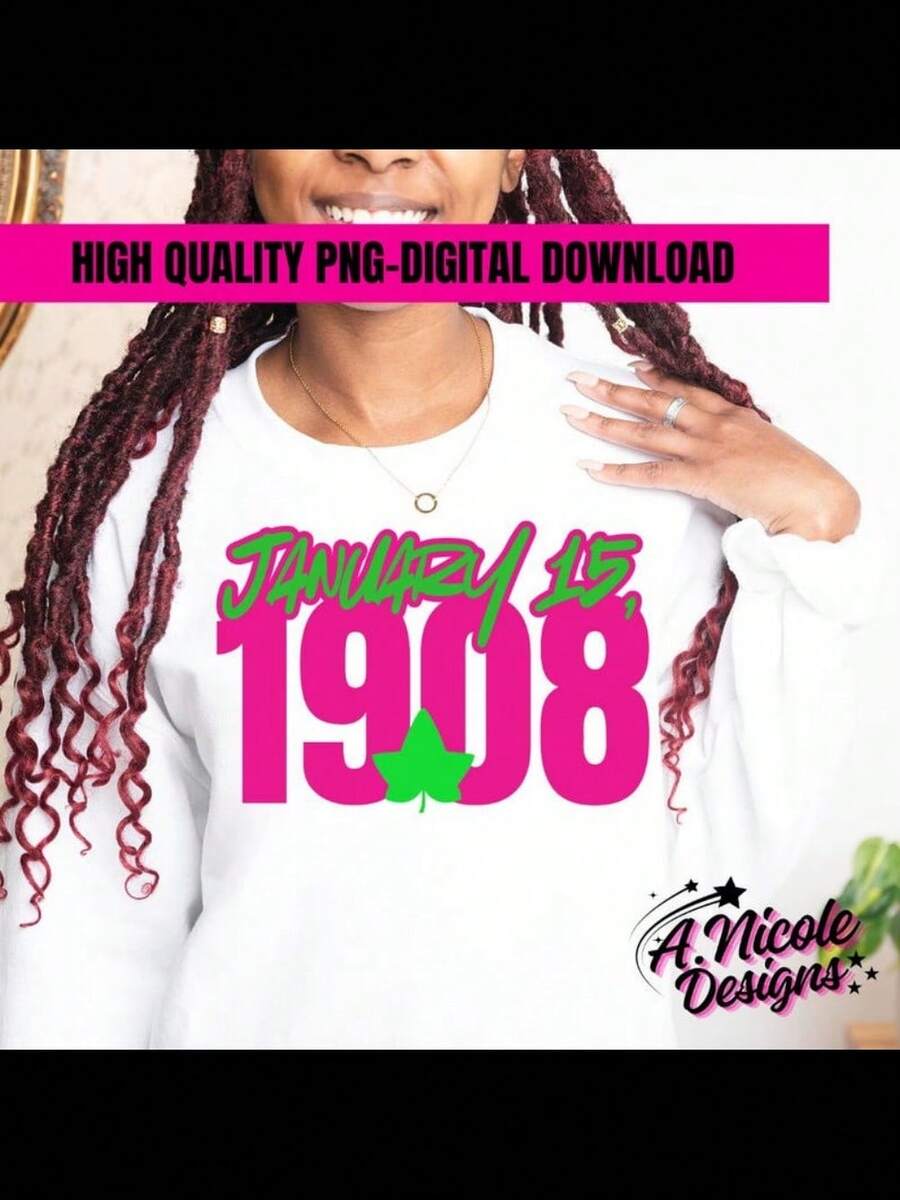 January 1908 PNG Download AKA Sorority (Digital Download) - 黑色 - 查看 1