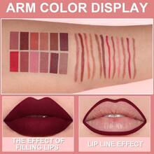 6-Piece Retractable Lip Liner Set Waterproof & Long-Lasting Creamy Matte Velvet Effect For Sculpting & Sculpting Lips (#01) - 2 - 查看 8