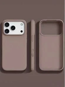 High-Quality Liquid Silicone Phone Case With Concave Button Design, Soft Waxy Texture, Skin-Friendly And Comfortable, Suitable For IPhone 17 Air, 16, 15, 14, 13, 12, 11 Pro Max