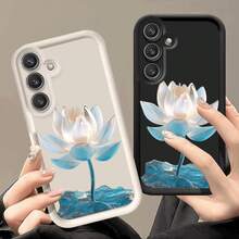 Funda de teléfono con patrón de loto adecuada para Samsung Galaxy A03s/A10s/A13/A14/A15/A30/A20s/A22/A24/A25/A31/A32/A33/A34/A35/A50/A30s/A51/A52/A53/A54/A55/S20/S21/S22/S23/S24/S25/M15/M31/M34/M35/M54/M55 Funda suave de escalera de cielo Clásica en blanco y negro de dos tonos Antigolpes Protección completa Cubierta de moda Elemento de alta gama Mejor opción de regalo - Multicolor - Ver 12