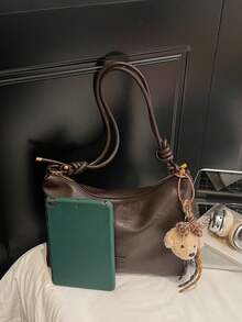 Fashionable Minimalist Crescent Moon Shoulder Bag, Versatile