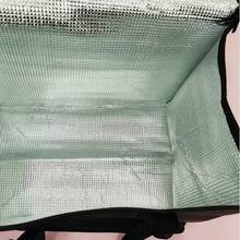 1个大号保温冷藏袋，饮料收纳袋，户外保温袋，拉链野餐铝箔食品篮，野餐包，适合外卖，门卫软保鲜袋，大容量，可重复使用，非常适合用作披萨外卖袋、保温手提袋、户外收纳袋、露营配件、野餐用品、外卖用品、通勤用品、露营厨房用具、露营装备、沙滩用品、旅行用品 - 彩色 - 查看 6