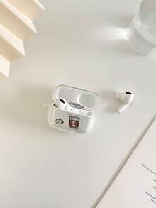 咖啡色透明时尚蓝牙耳机保护套，兼容 保护套、耳机、Pro 3 保护套、Pro（第二代）、3、Pro、1/2、4 保护套 - 彩色 - 查看 5