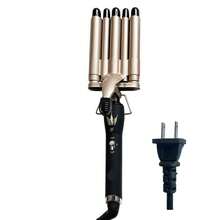 专业陶瓷五管卷发棒造型工具，快速加热 - 香檳色 - 查看 11