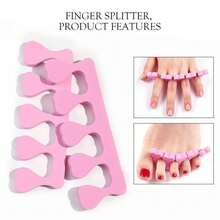 10/50/100个装软趾分离器，趾甲拉伸器，美甲工具，指甲油沙龙用品分隔器（粉色） - 彩色 - 查看 6