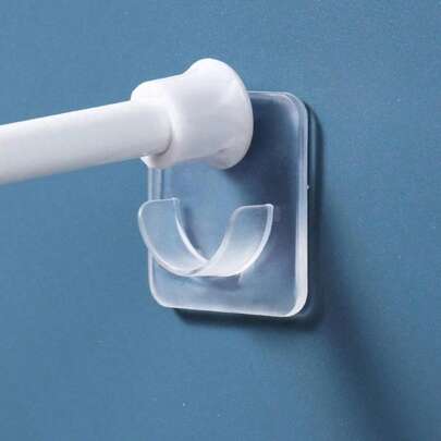 2/4/6 Pack Strong Adhesive Wall Hooks - Drill-Free, Easy To Install, Suitable For Kitchen, Bathroom, Bedroom - Multifunctional Door Hook For Hanging Towels, Clothes, Keys - Stylish White Design