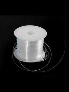1roll Fish Line Wire Clear Non-Stretch Strong Nylon String Beading Cord Thread Jewelry DIY Bracelet