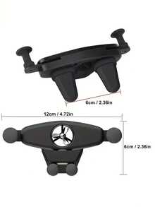 Universal 360 Rotatable Silicone Car Phone Holder - Non-Slip Adjustable Air Vent Mount | Compatible With IPhone & All Smartphones | Car AC Outlet Navigation Bracket Easy Installation - Car Air Freshener Phone Holder - View 6