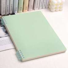 A4 Spiral Notebook, 110gsm Thick Paper, 120 Pages (60 Sheets), 4 Color Options, Built-In Storage Pouch, Comfortable To Use. Also Called Spiral Notebook, Coil Notebook, Loose-Leaf Notebook, B5 Size, 120 Pages (60 Sheets). - Multicolor - View 15