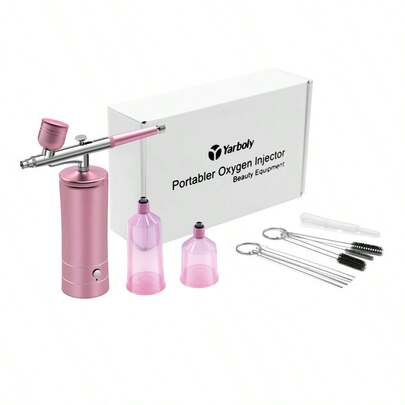 Portable Airbrush Kit With Compressor, Gravity Feed Airbrush, USB Rechargeable Cordless Air Compressor With Cleaning Air Brushes For Painting, Nail Art, Model Coloring, Makeup