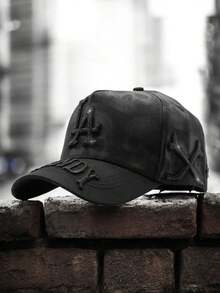 Gorra Dandy Hats Halloween Deathrow negro ajustable liso tres estrellas gorra moderna diseño sobrio ajustable para hombres y mujeres accesorios urbanos estilo casual moda contemporánea - Negro - Ver 1