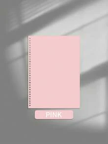 1 Pair Solid Color Waterproof, Anti-Stain Loose Leaf Covers, Available In Multiple Sizes, Colored Loose Leaf Covers, Different Specifications A5/B5/A4 Loose Leaf Covers Back To School,Back To School,School Supplies - Multicolor - View 23