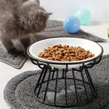 Ceramic Cat Food Bowl, Dishwasher Safety, Pet Feeding Tray, Home Feeding Water Bowl - Default - View 4