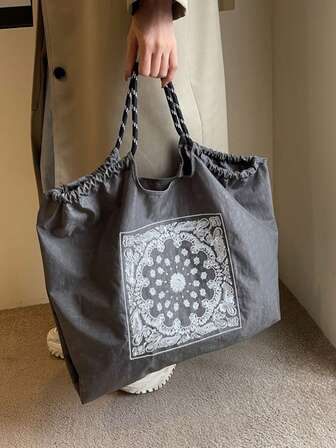 Bolso de playa bordado - Elegante, espacioso y perfecto para mujeres, madres, amigas, gran regalo