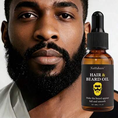 Nattshare 这款男士胡须护理油能够同时滋润胡须和肌肤，令胡须乌黑亮泽、柔软顺滑。蕴含生姜、迷迭香提取物以及摩洛哥阿甘油，这款男士胡须护理精华油轻松散发成熟魅力。是完美的圣诞礼物之选。