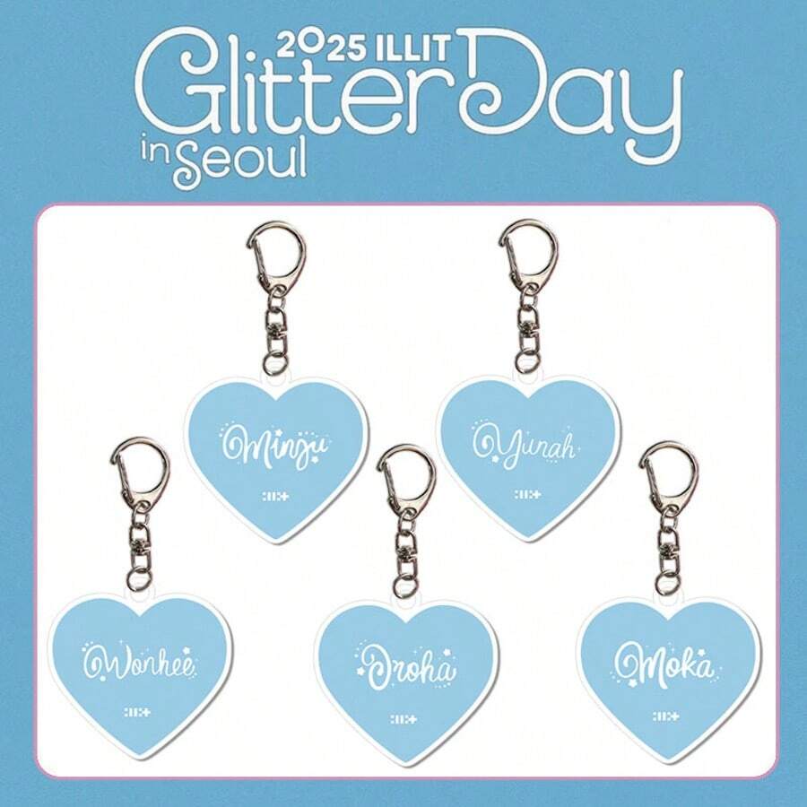 ILL.IT，Kpop钥匙扣，新专辑及歌曲，Kpop粉丝周边，亚克力2D钥匙扣，演唱会周边，圣诞礼物，小礼物，收藏品