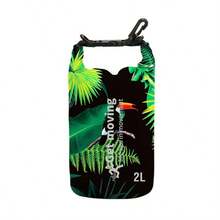 Digital Print Waterproof Bag, Suitable For Beach, River Trekking, Snorkeling, Swimming, Outdoor Travel, Single/Double Shoulder Storage Bucket Bag