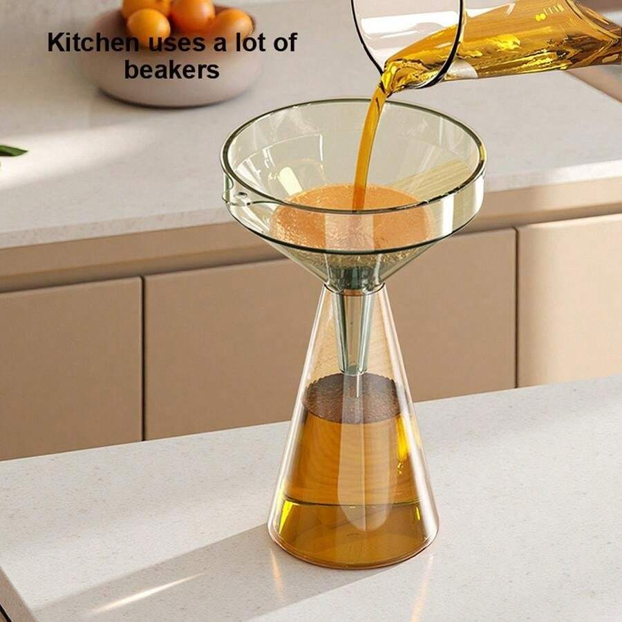 Large Diameter Transparent Plastic Funnel With Wide Visible Mouth, Suitable For Powder And Beans