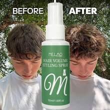 MELAO Hair Thickening & Volumizing Spray, Hair Volume Styling Spray, For Fine Flat Hair, Instantly Adds Volume & Thickness, Lifts Roots, Lightweight Texture, No White Residue, Like Hair Powder, Travel Size, 50ml/1.69fl.Oz - Green - View 3