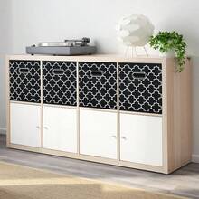 Black Foldable Storage Cubes Bins , Fabric Storage Box Cubes Organizer Baskets With Dual Handles For Home Organizer Black Light - 黑光燈 - 查看 5